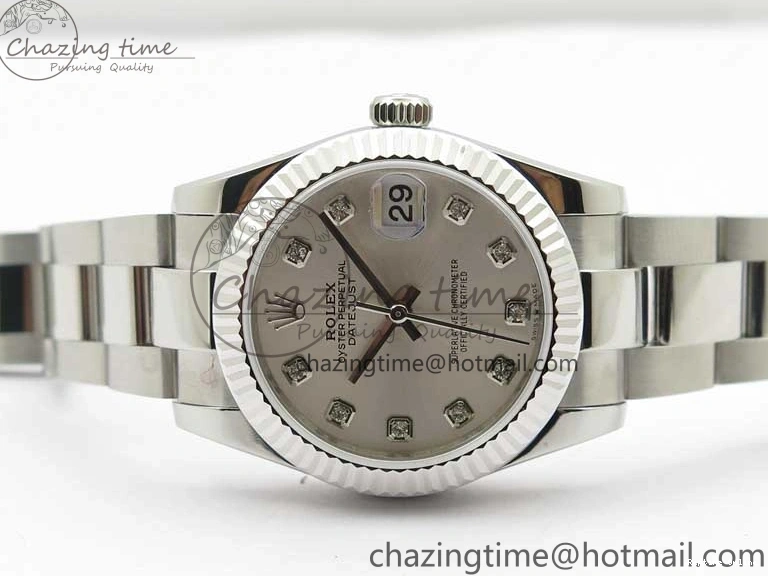 0406 Datejust 31mm 278271 SS BP Maker Best Edition Silver Crystal Dial on Oyster Bracelet Affordable 2745
